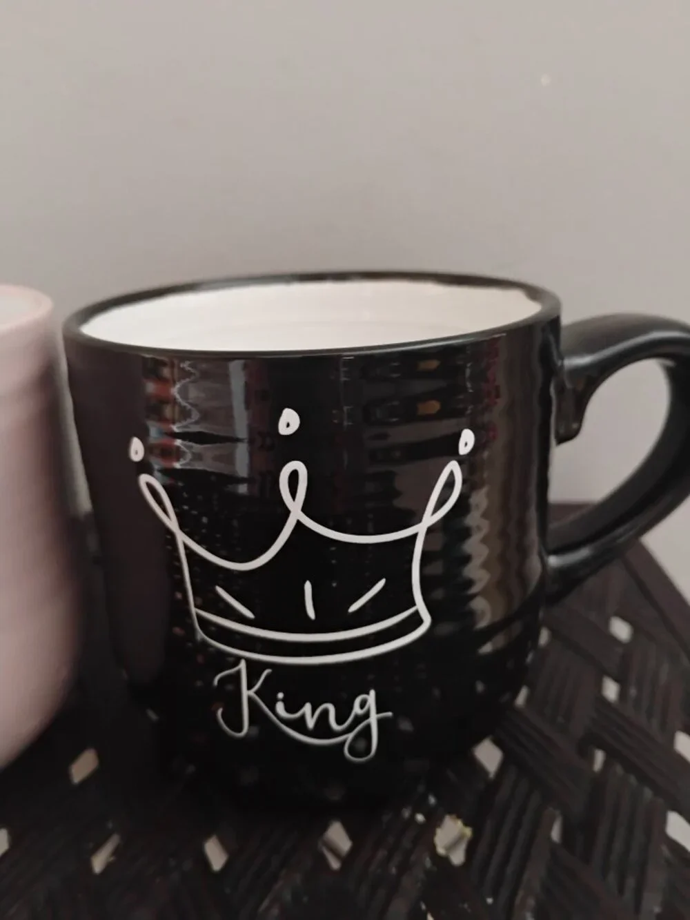 King and Queen Coffee Mug Set, Good Condition